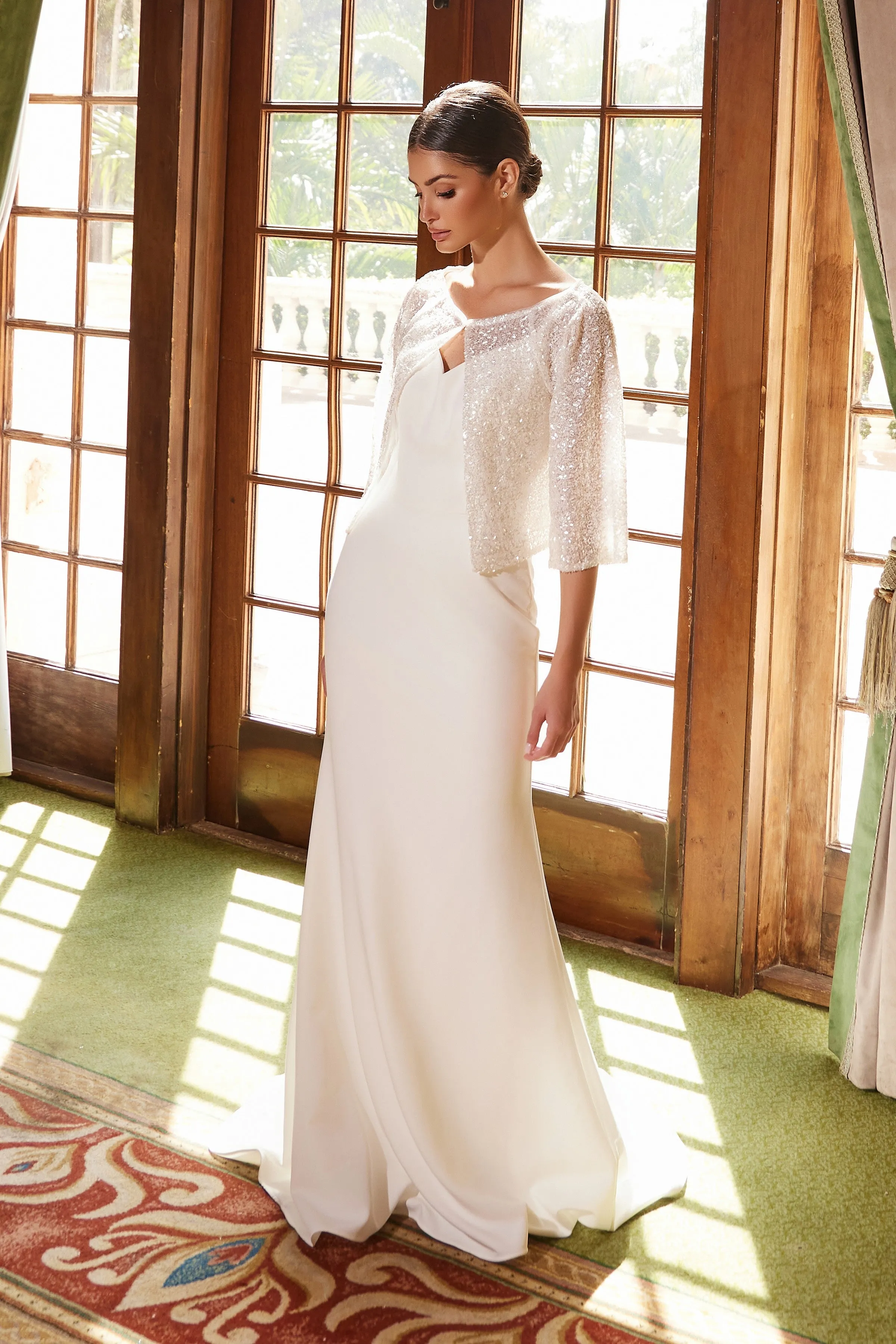 2-Piece Jacket Bridal Gown by Nox Anabel JW1030