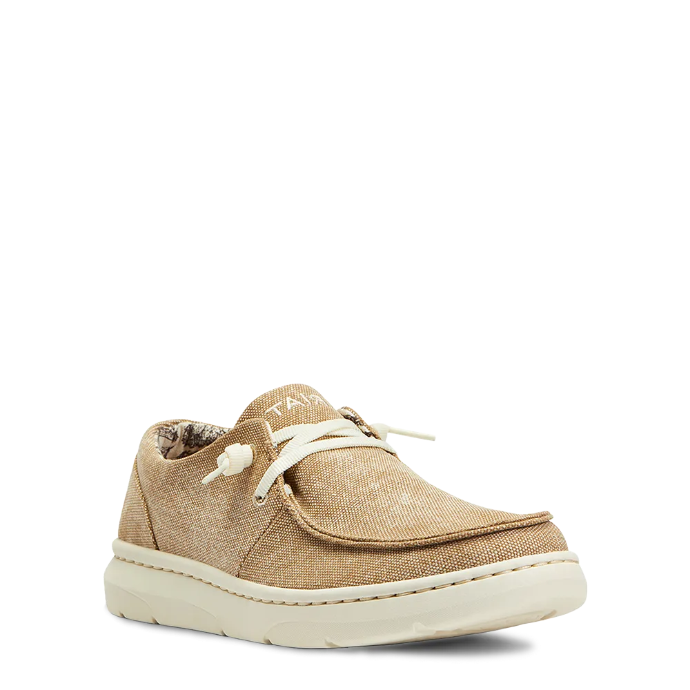Ariat Ladies Hilo Washed Tan Canvas Slip On Shoes 10040280