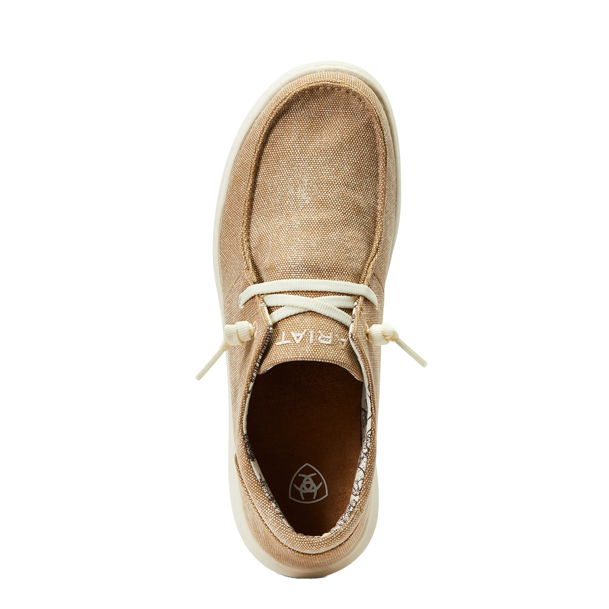 Ariat Ladies Hilo Washed Tan Canvas Slip On Shoes 10040280
