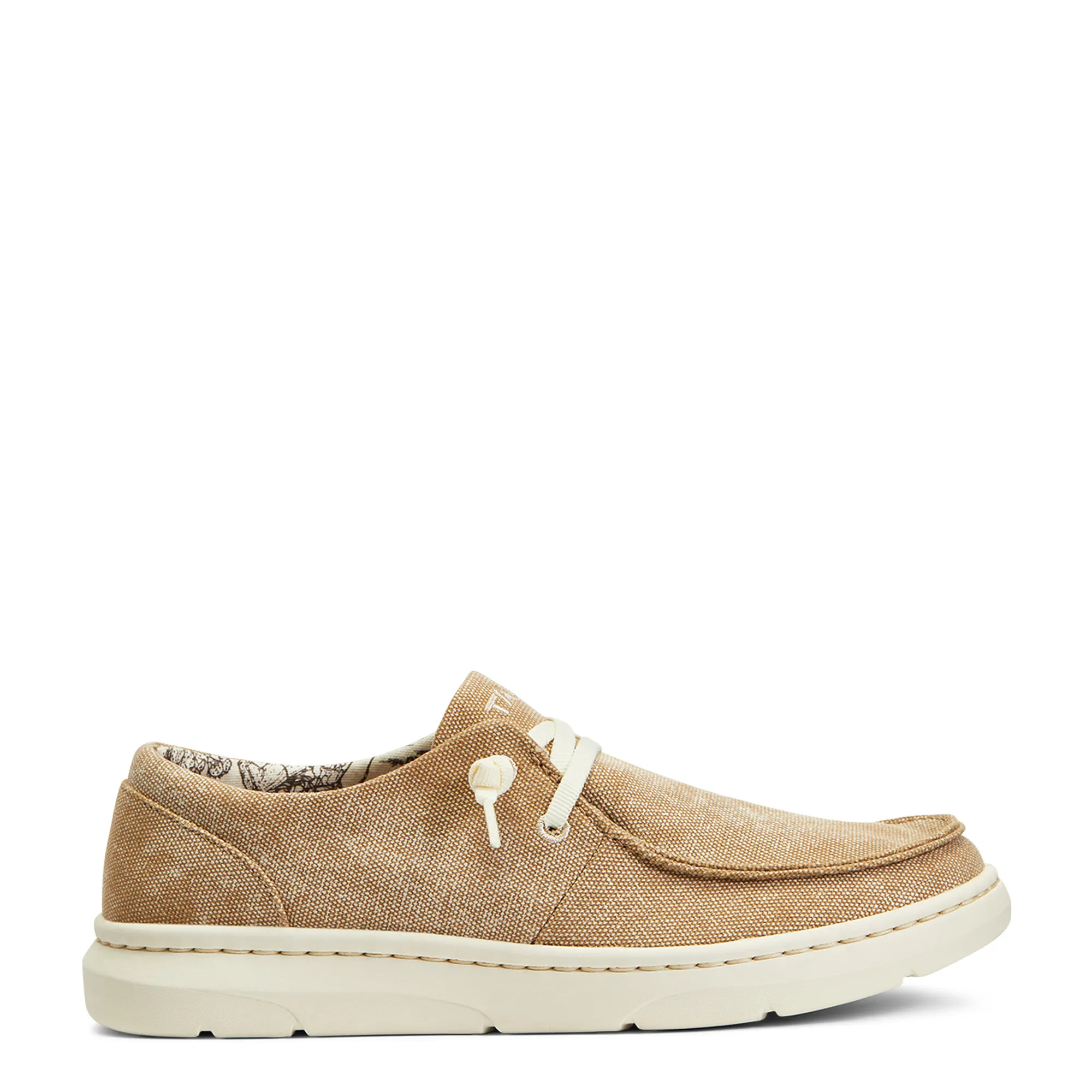 Ariat Ladies Hilo Washed Tan Canvas Slip On Shoes 10040280