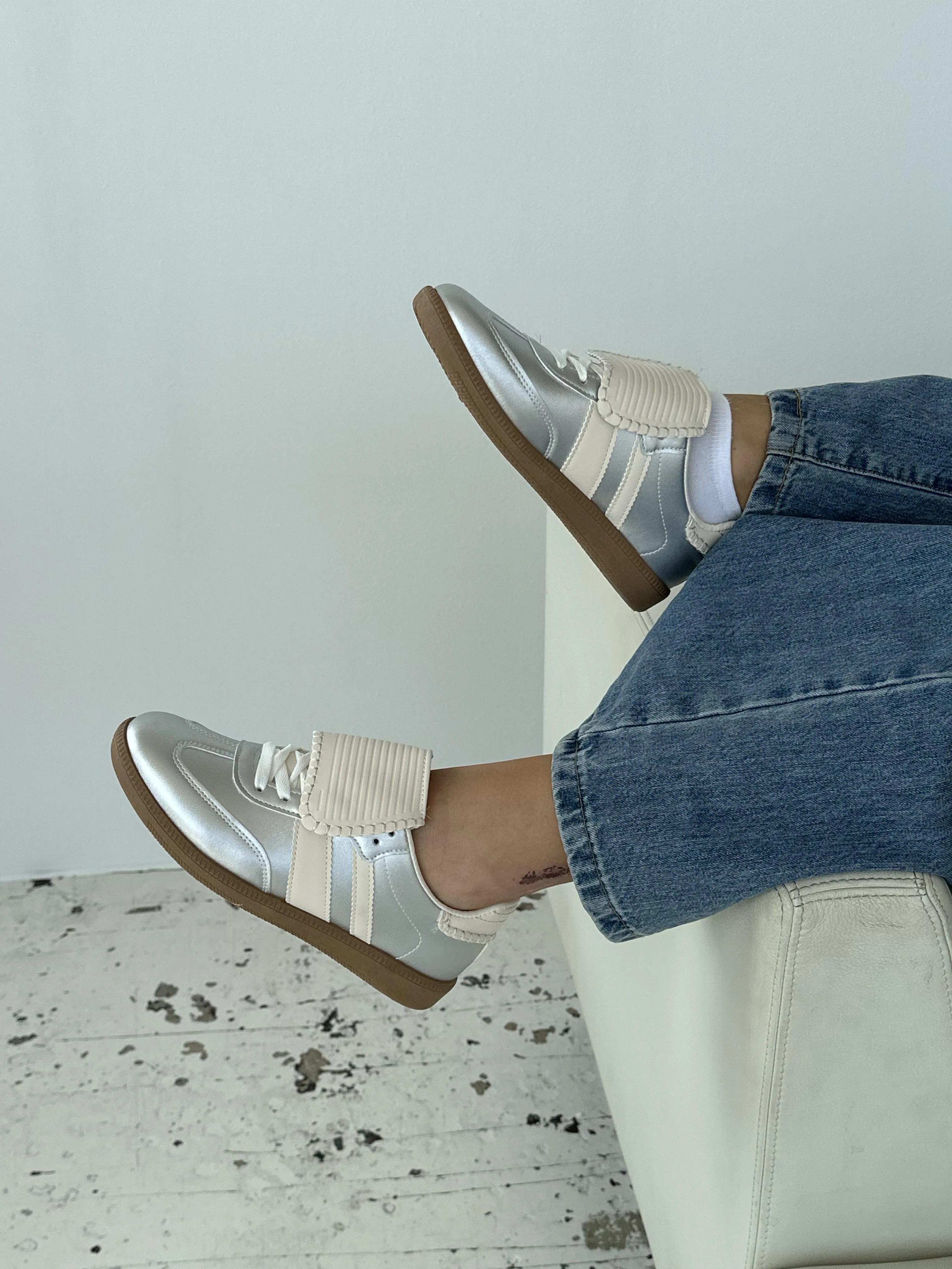 Astana sneakers with Cape - Silver