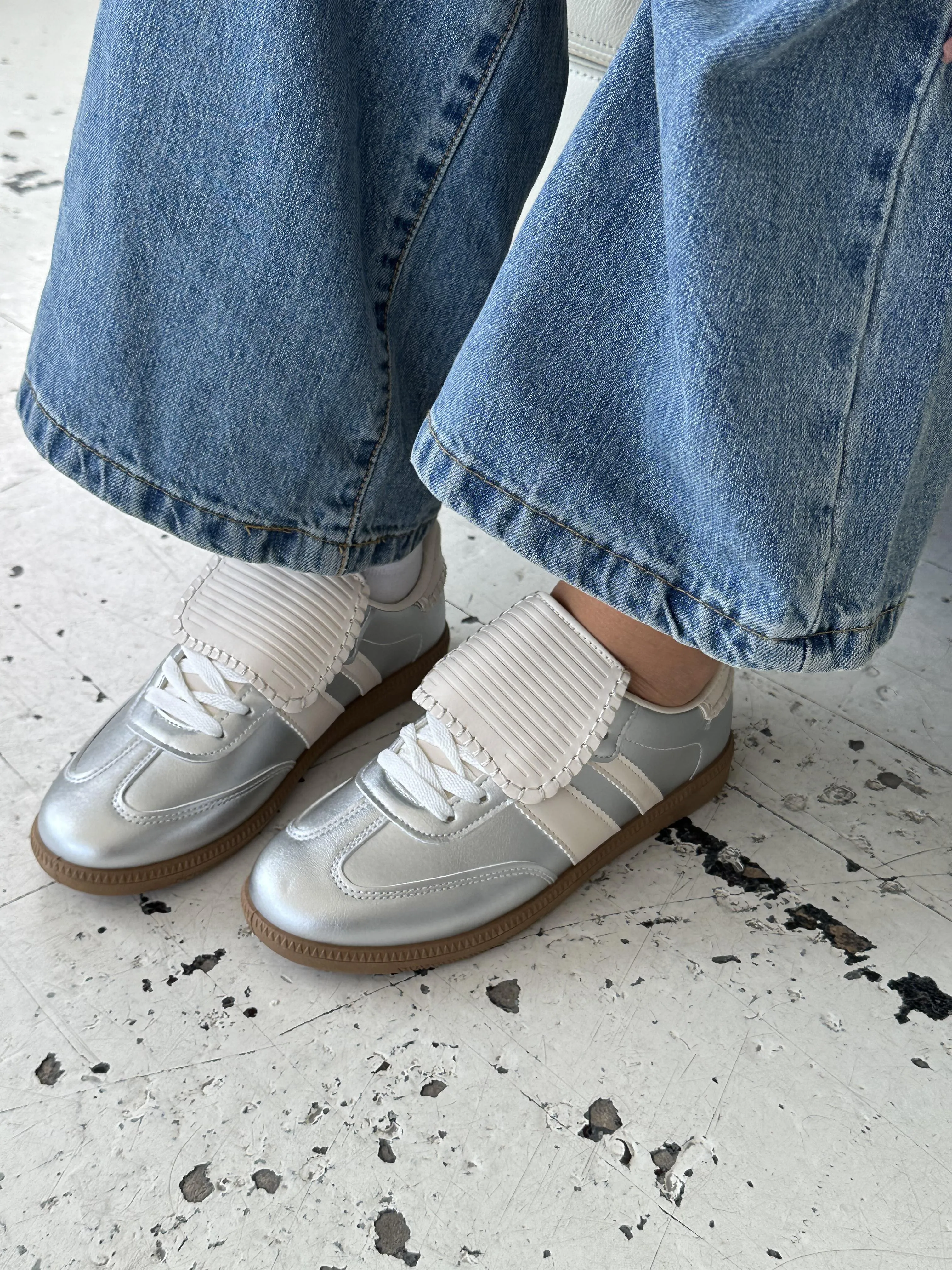 Astana sneakers with Cape - Silver