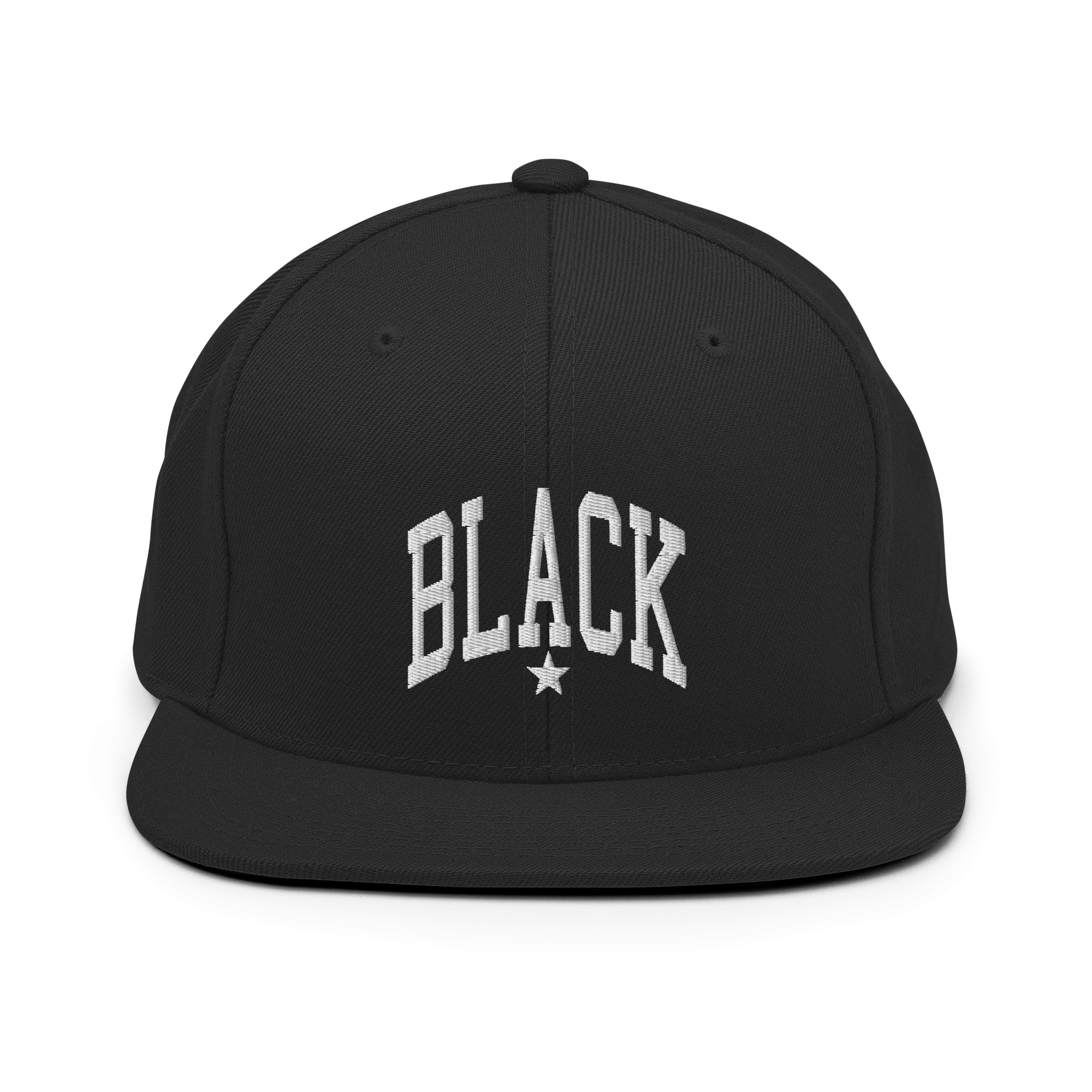 BET Black Collegiate Embroidered High Profile Hat