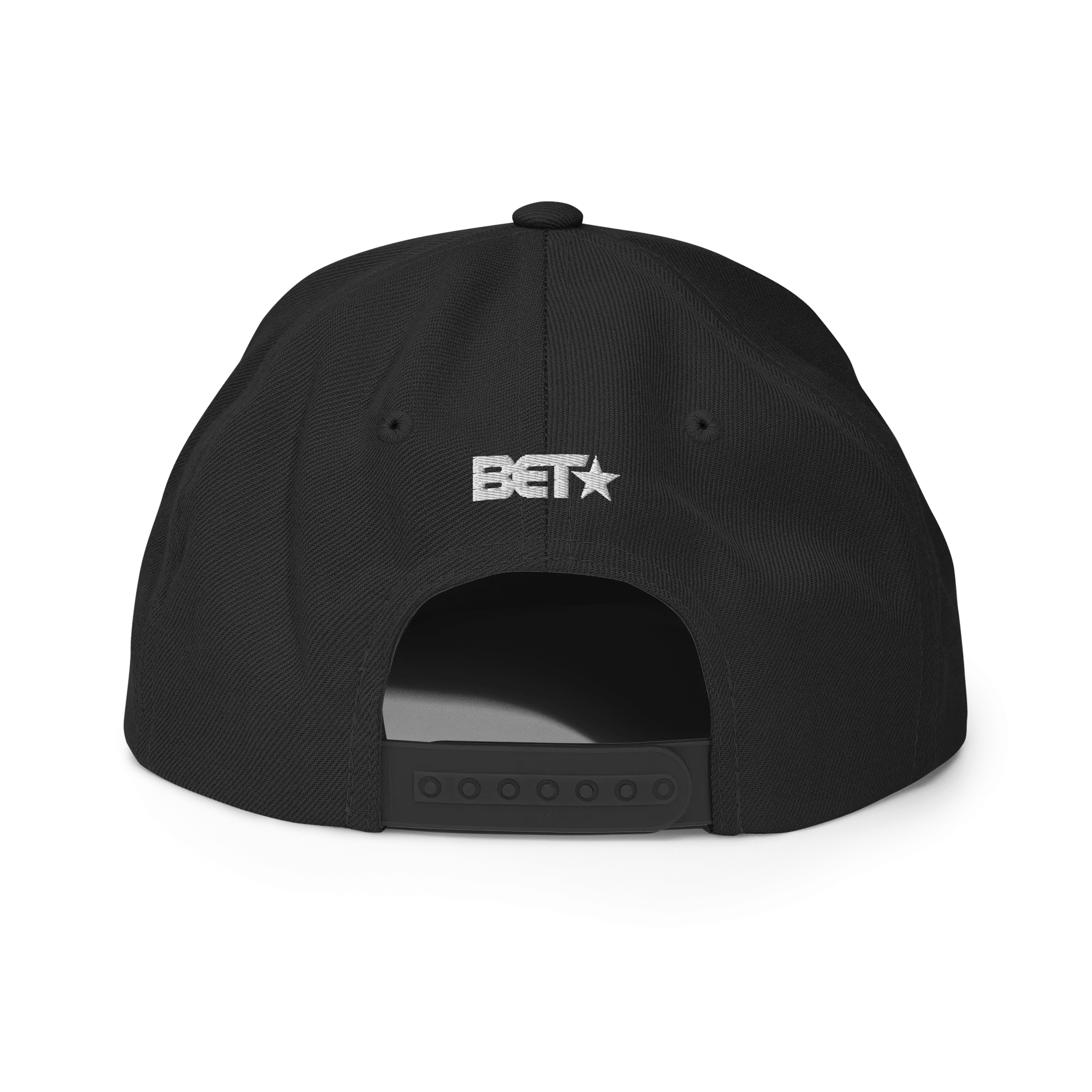 BET Black Collegiate Embroidered High Profile Hat