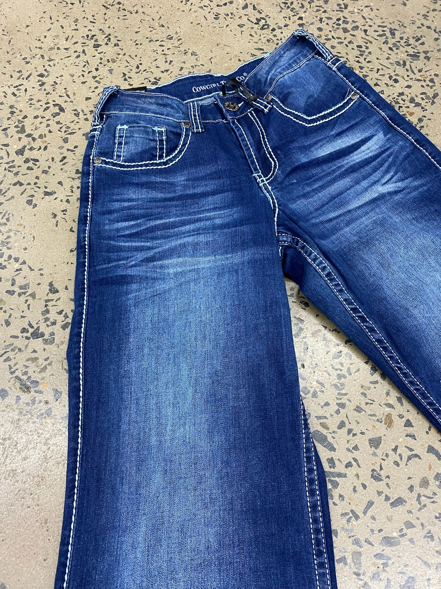 Cowgirl Tuff Jeans - Edgy Wide Leg