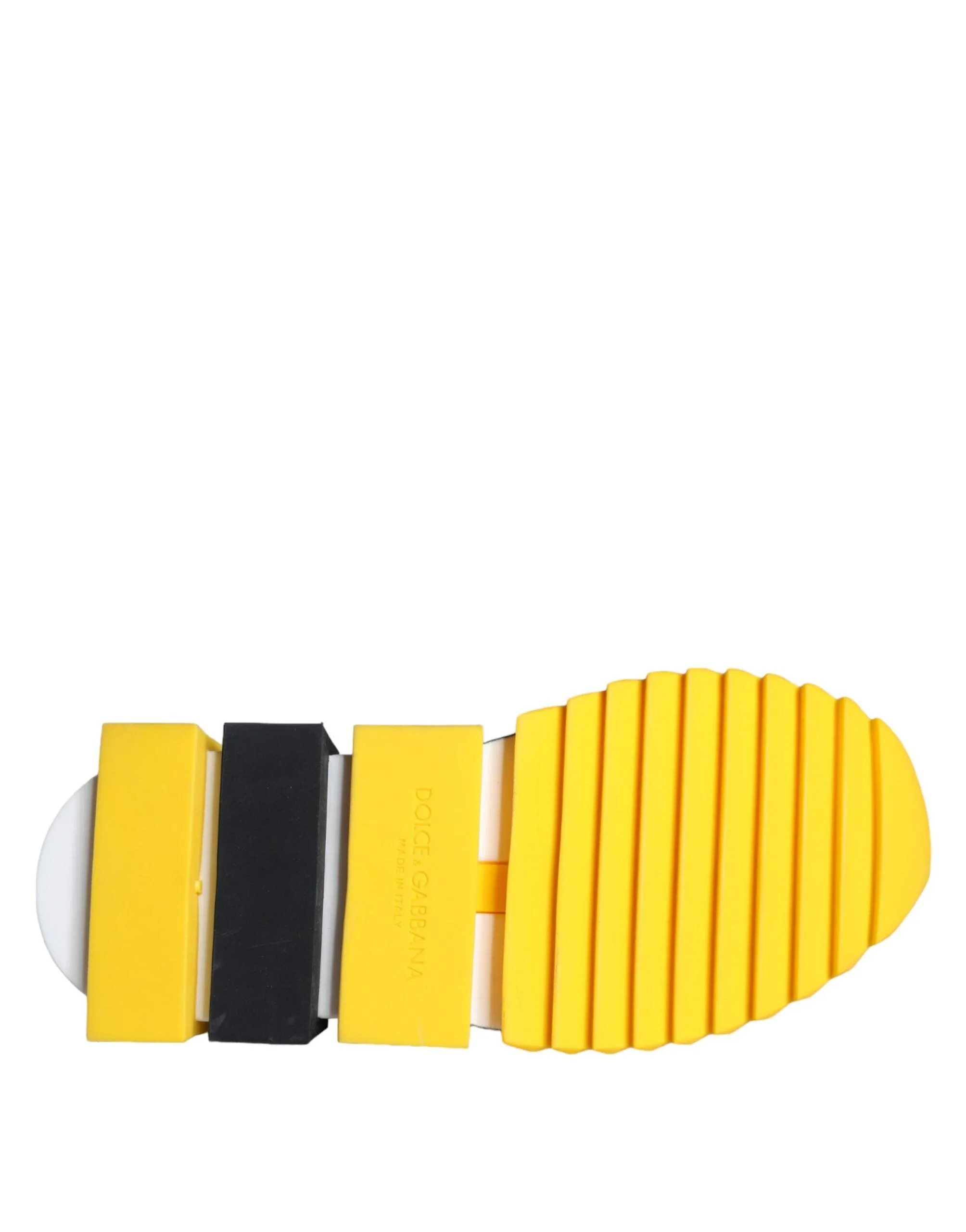Dolce & Gabbana Yellow Sorrento Crystals Sneakers Dames Sko