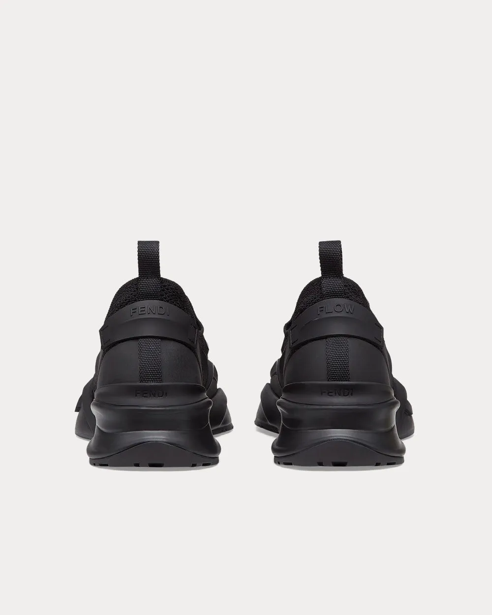Flow Mesh Running Black Slip On Sneakers