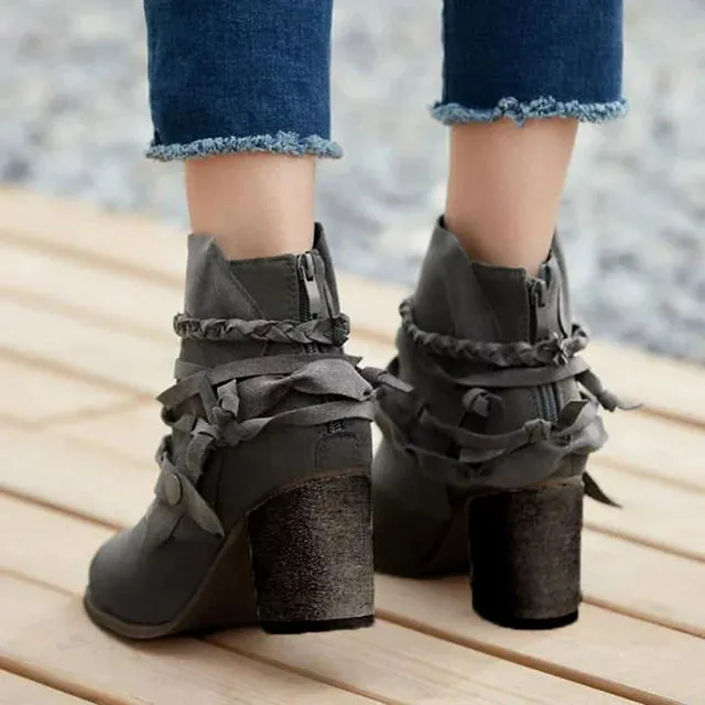 Gladiator Vintage Vegan Leather Boots
