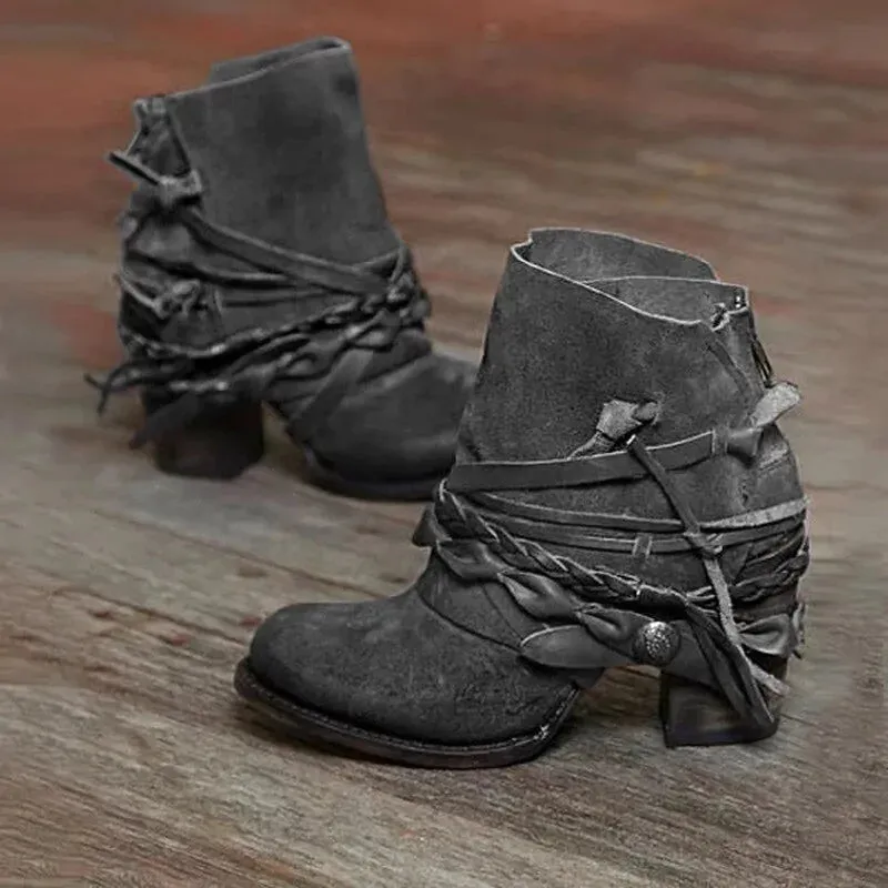 Gladiator Vintage Vegan Leather Boots