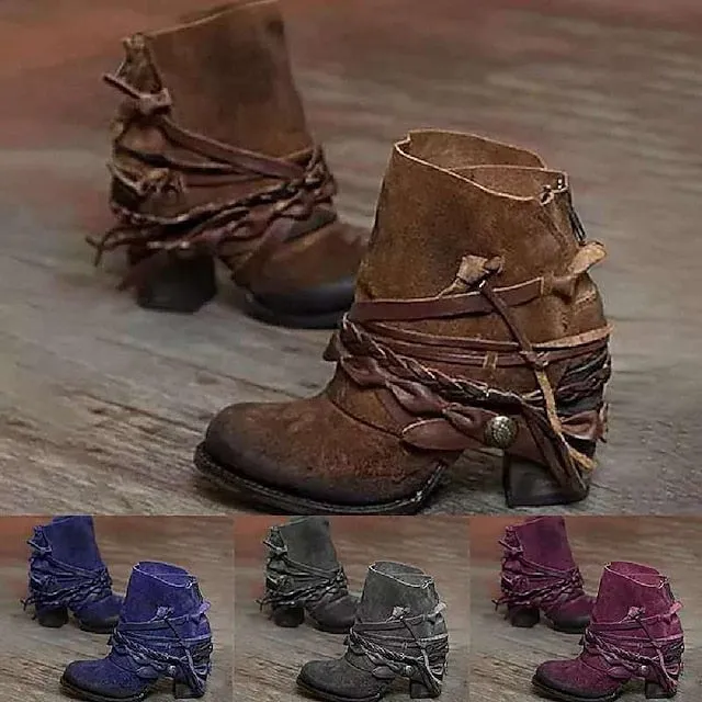Gladiator Vintage Vegan Leather Boots