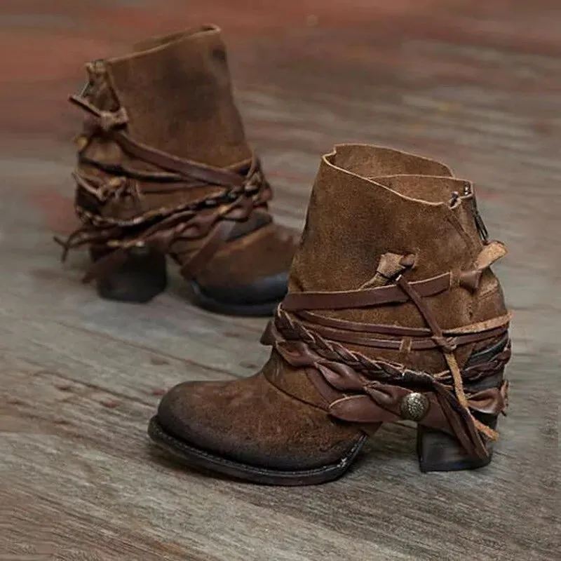 Gladiator Vintage Vegan Leather Boots