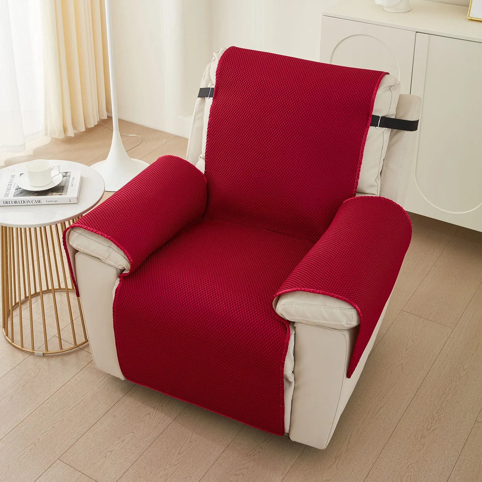Honeycomb Non-slip Breathable Recliner Protector For Summer