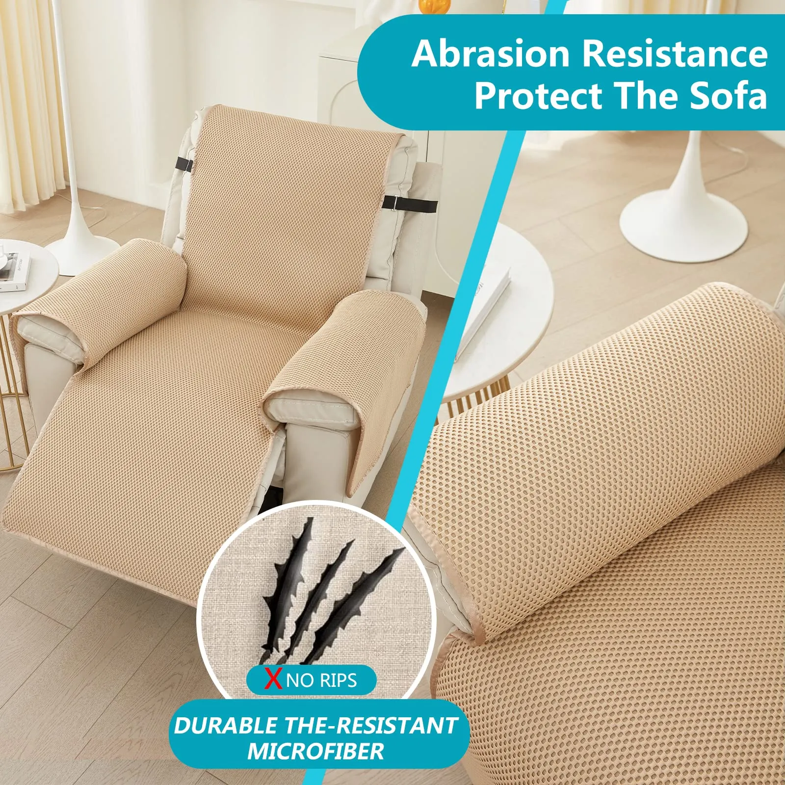 Honeycomb Non-slip Breathable Recliner Protector For Summer