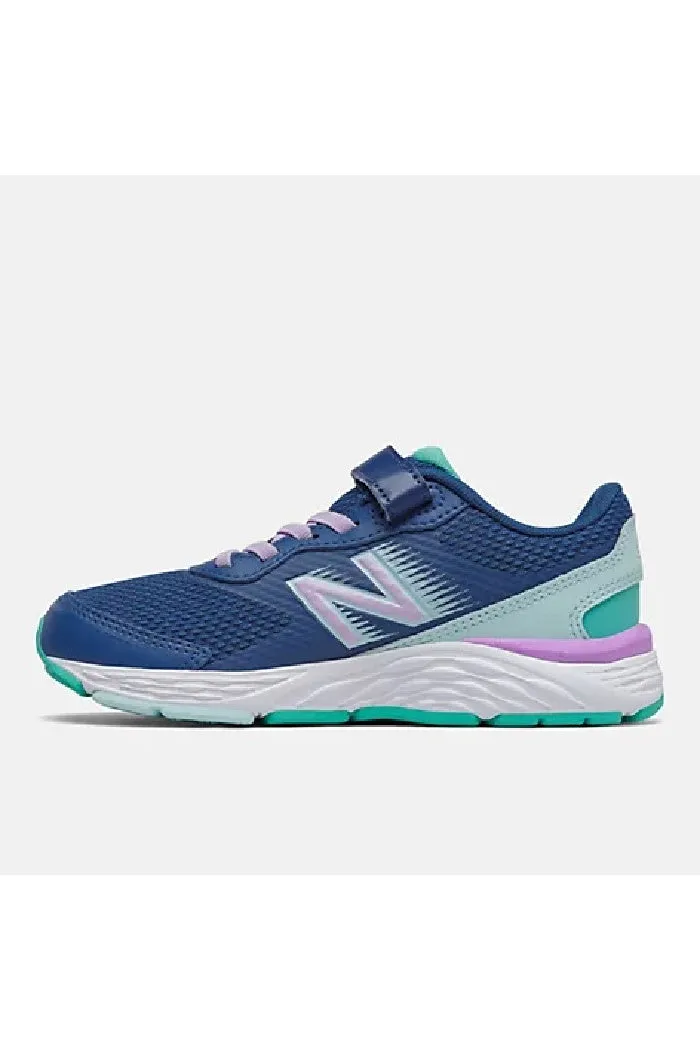 Kids New Balance 680v6 Bungee Velcro Sneaker