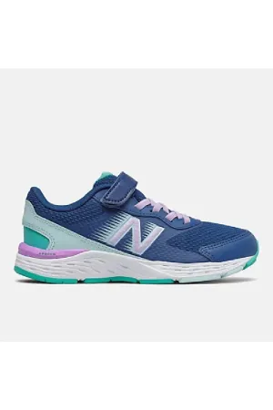 Kids New Balance 680v6 Bungee Velcro Sneaker