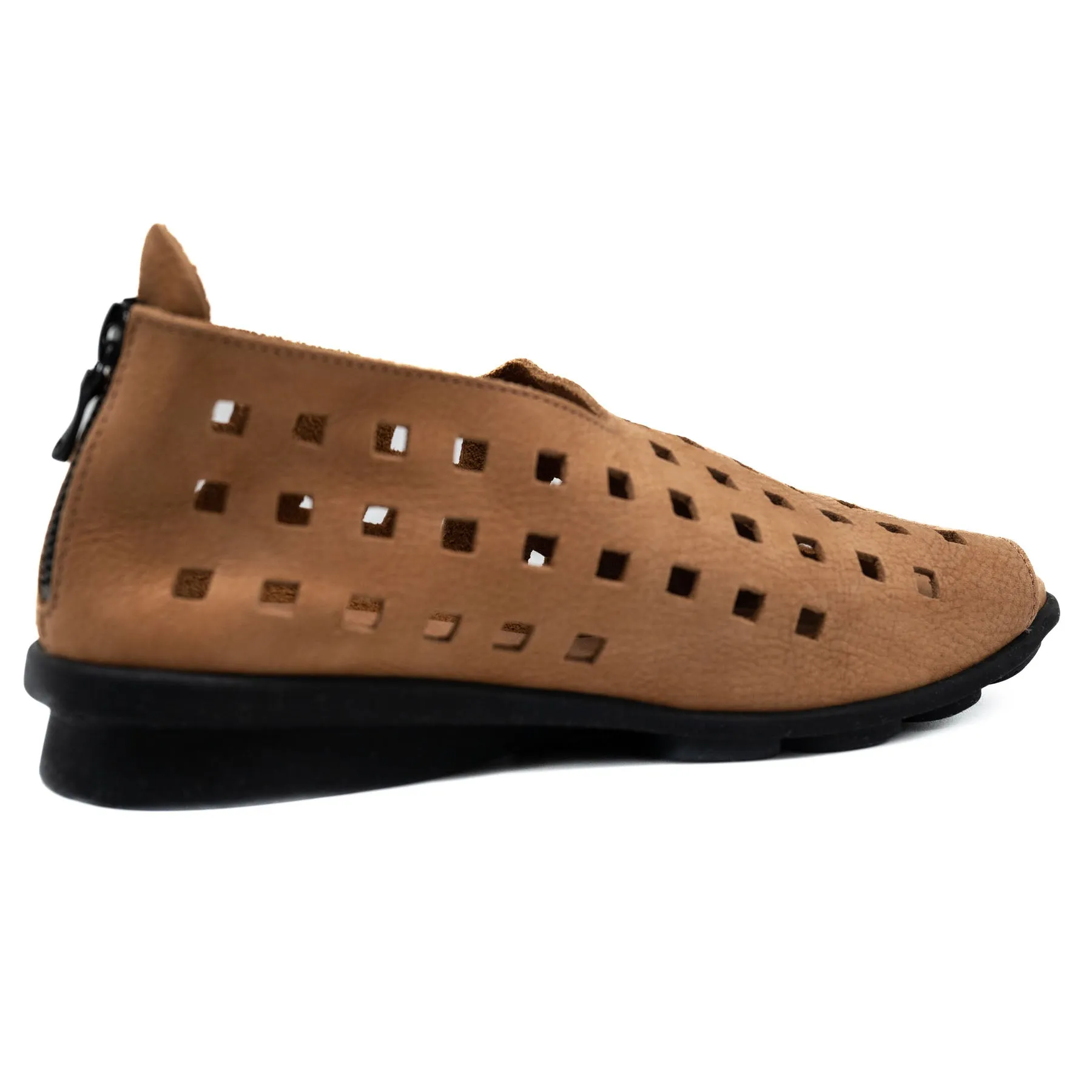Loafers Peep Toe με Laser Cut - Muse
