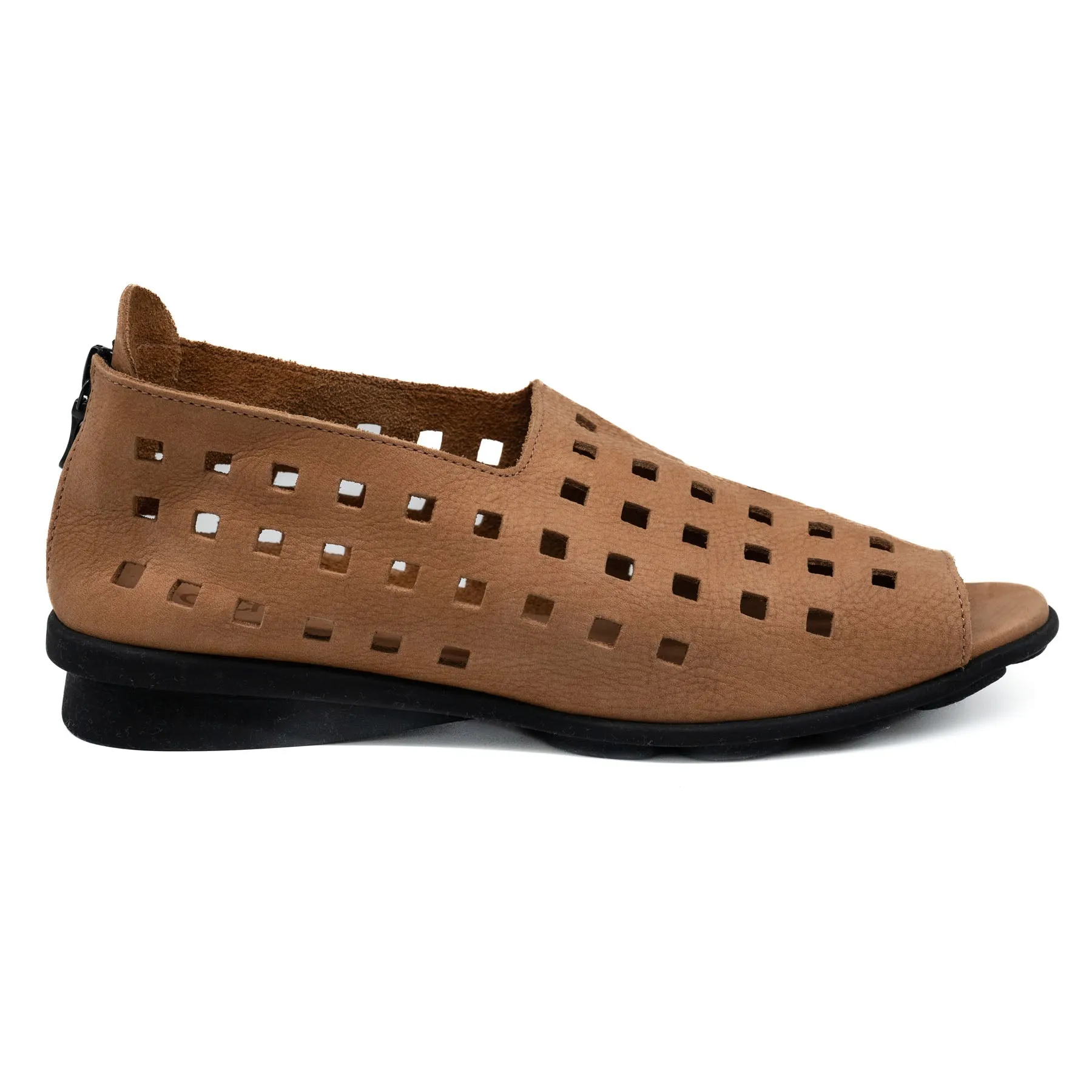 Loafers Peep Toe με Laser Cut - Muse