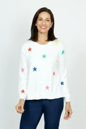Lolo Luxe Multi Star Crew Sweater