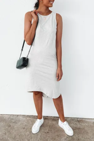 One In Eight Slub Midi Grey Marle