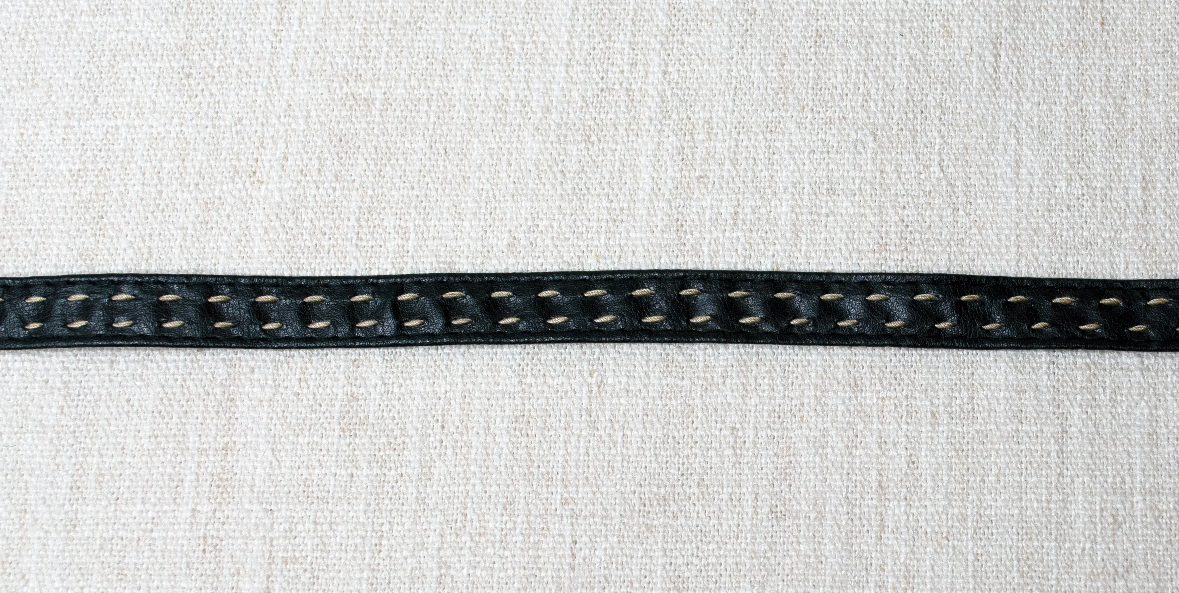 Railroad Stitch Faux Leather Trim
