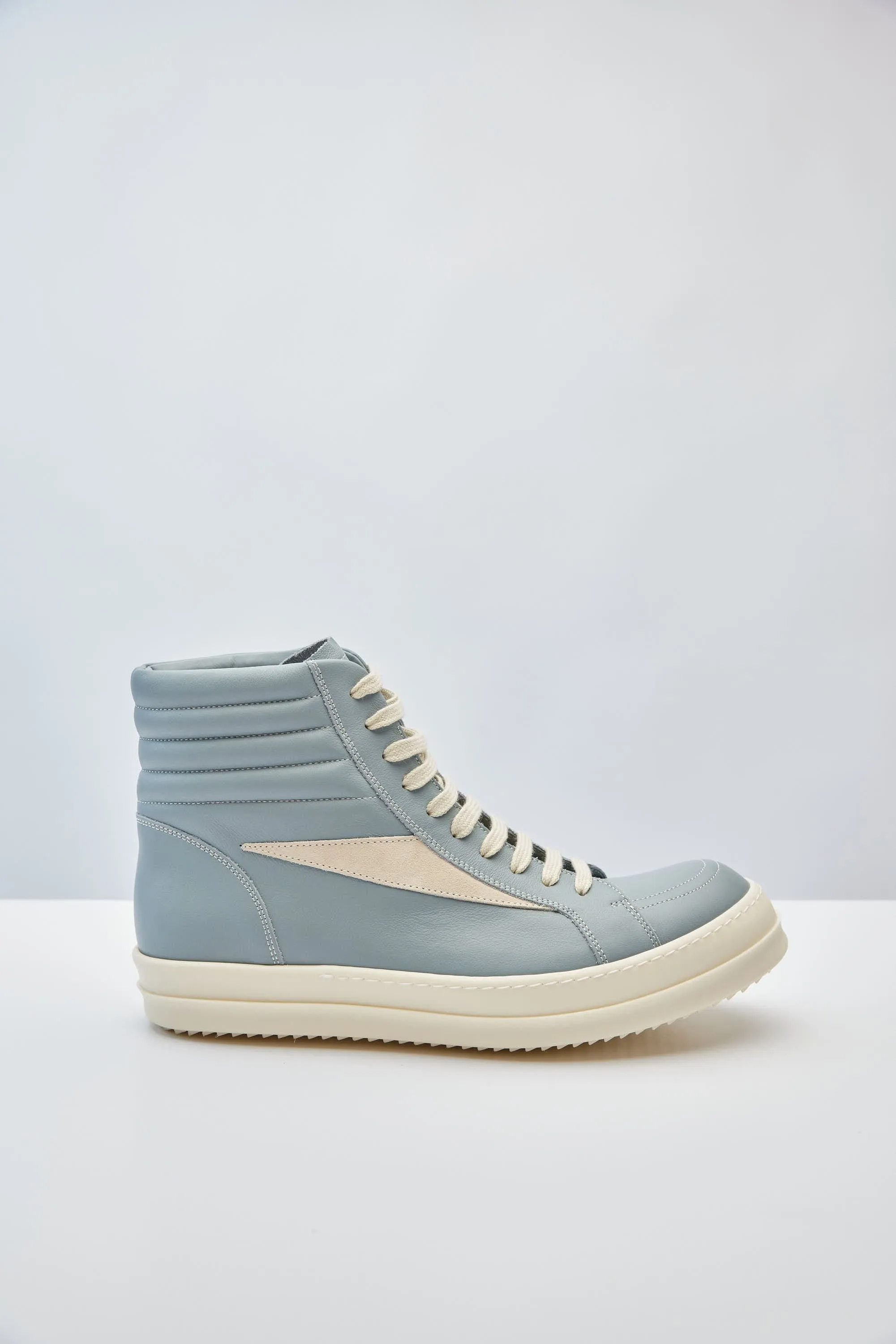 Rick Owens High Vintage Sneaks in Pale Blue