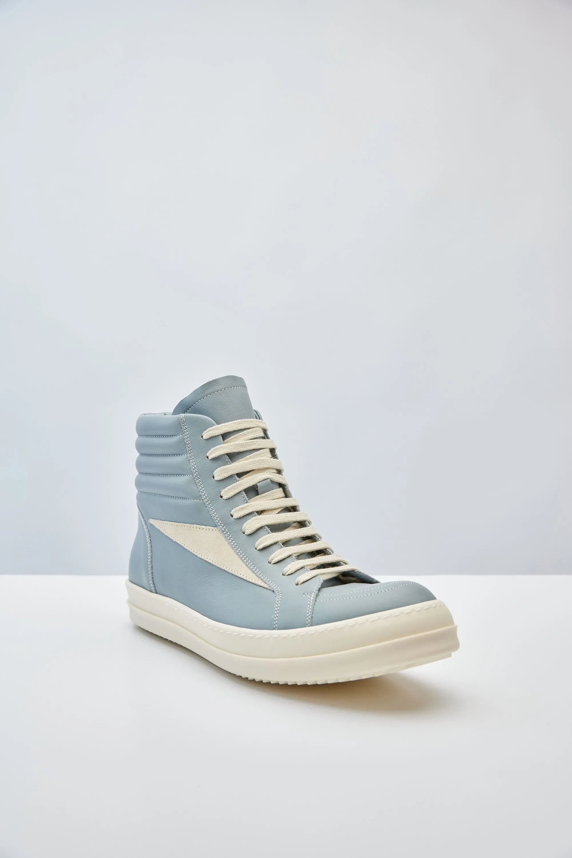 Rick Owens High Vintage Sneaks in Pale Blue