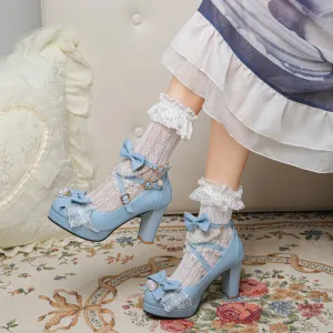 Ruffles & Pearls High Heels