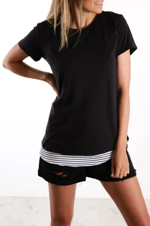 Sierra Luxe Tee Black