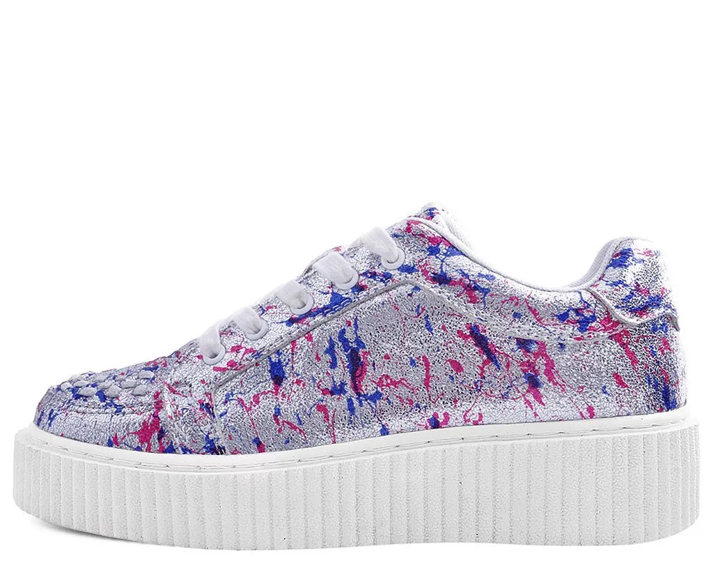 Silver Multi Paint Splash Casbah Creeper - *FINAL SALE/NON-RETURNABLE