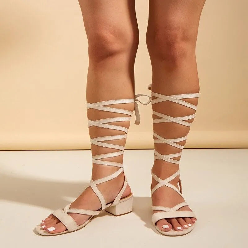 Summer Ankle Strap Sandals Ladies Thin High Heels