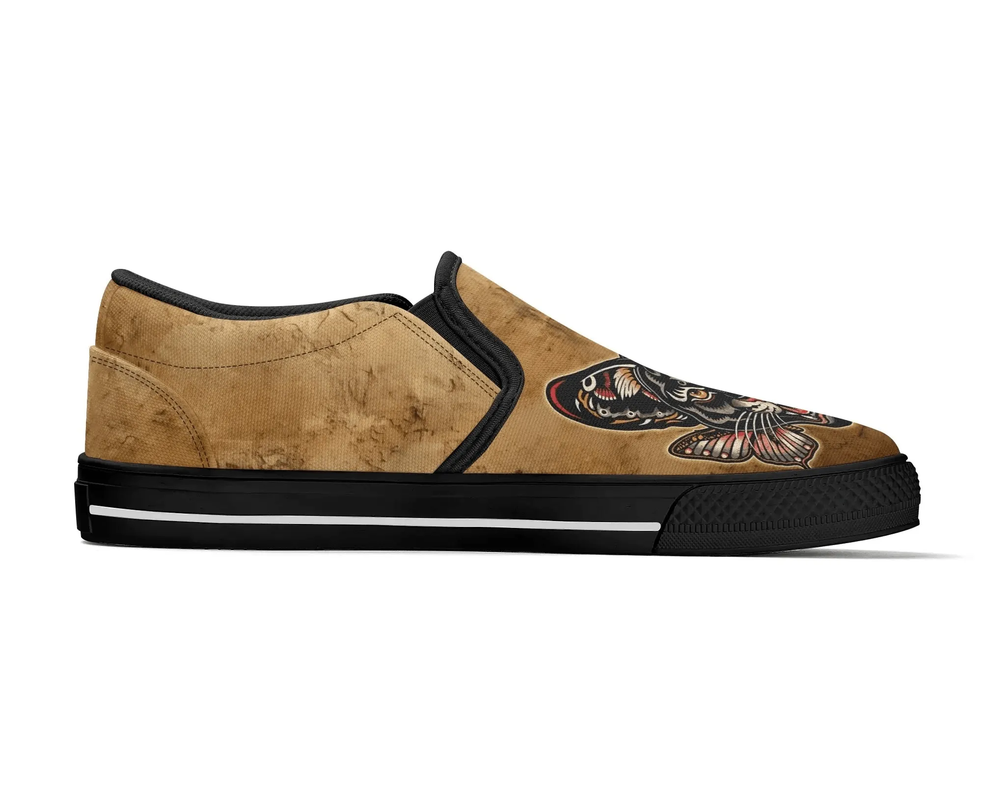 Tattoo Panther Slip Ons