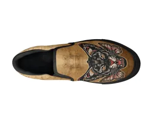 Tattoo Panther Slip Ons