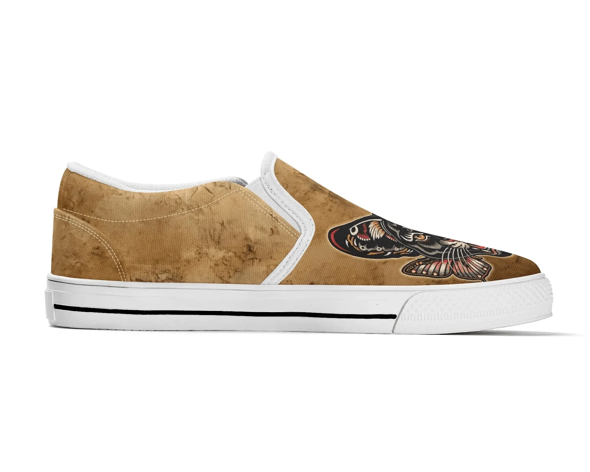 Tattoo Panther Slip Ons