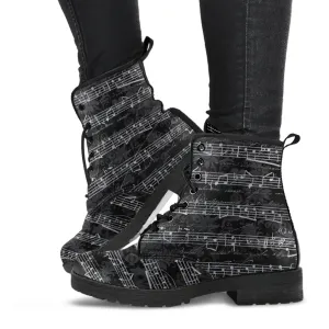 Vintage Sheet Music Gothic Boots (REG43)
