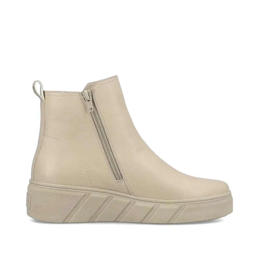 W0562-62 Beige Ankle Boot