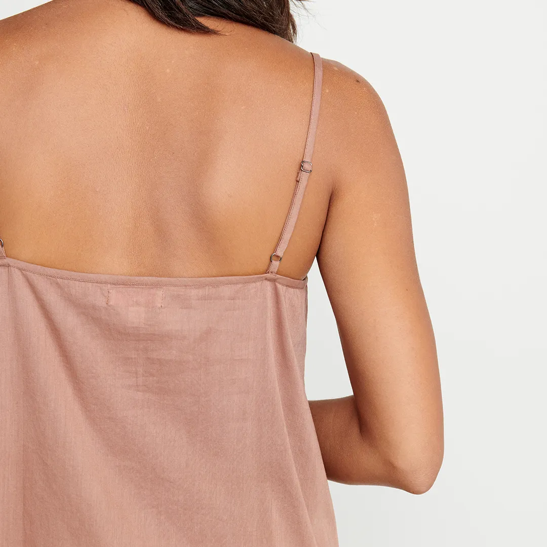 Womens Slip Dress - Umber